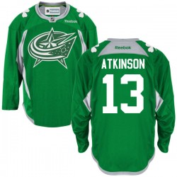 Cam Atkinson Columbus Blue Jackets Reebok Authentic St. Patrick's Day Replica Practice Jersey (Green)