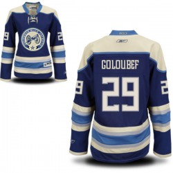 Cody Goloubef Columbus Blue Jackets Reebok Women's Premier Alternate Jersey (Royal Blue)