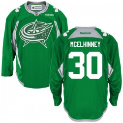 Curtis Mcelhinney Columbus Blue Jackets Reebok Authentic St. Patrick's Day Replica Practice Jersey (Green)