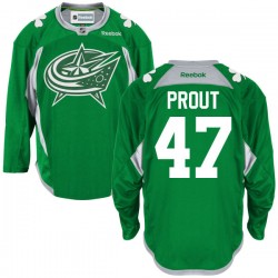 Dalton Prout Columbus Blue Jackets Reebok Premier St. Patrick's Day Replica Practice Jersey (Green)