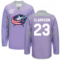 David Clarkson Columbus Blue Jackets Reebok Authentic 2016 Hockey Fights Cancer Practice Jersey (Purple)