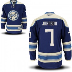Jack Johnson Columbus Blue Jackets Reebok Authentic Alternate Jersey (Navy Blue)