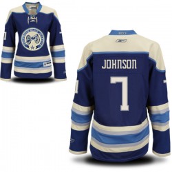 Jack Johnson Columbus Blue Jackets Reebok Women's Authentic Alternate Jersey (Royal Blue)