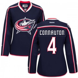 Kevin Connauton Columbus Blue Jackets Reebok Women's Authentic Navy Home Jersey ()