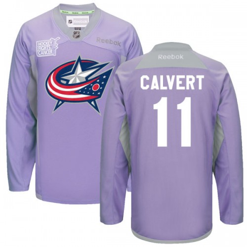 Matt Calvert Columbus Blue Jackets Reebok Authentic 2016 Hockey Fights ...