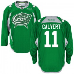 Matt Calvert Columbus Blue Jackets Reebok Authentic St. Patrick's Day Replica Practice Jersey (Green)