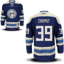Michael Chaput Columbus Blue Jackets Reebok Premier Alternate Jersey (Navy Blue)