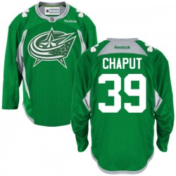Michael Chaput Columbus Blue Jackets Reebok Authentic St. Patrick's Day Replica Practice Jersey (Green)