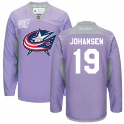 Ryan Johansen Columbus Blue Jackets Reebok Authentic 2016 Hockey Fights Cancer Practice Jersey (Purple)