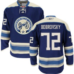 Sergei Bobrovsky Columbus Blue Jackets Reebok Authentic Third Jersey (Navy Blue)