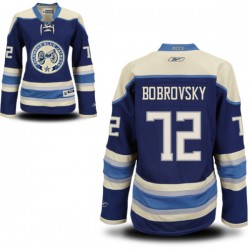 Sergei Bobrovsky Columbus Blue Jackets Reebok Women's Authentic Alternate Jersey (Royal Blue)