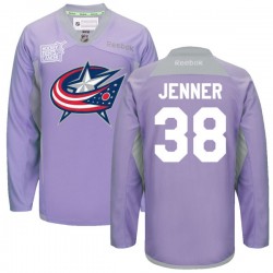Boone Jenner Columbus Blue Jackets Reebok Authentic 2016 Hockey Fights Cancer Practice Jersey (Purple)