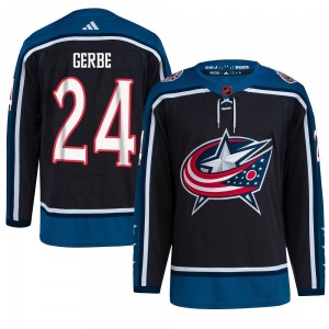 Nathan Gerbe Columbus Blue Jackets Adidas Youth Authentic Reverse Retro 2.0 Jersey (Black)