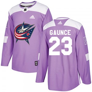 Brendan Gaunce Columbus Blue Jackets Adidas Youth Authentic Fights Cancer Practice Jersey (Purple)