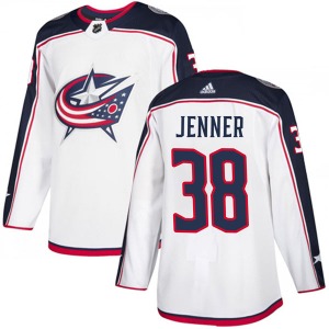 Boone Jenner Columbus Blue Jackets Adidas Authentic Away Jersey (White)