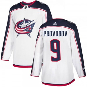 Ivan Provorov Columbus Blue Jackets Adidas Authentic Away Jersey (White)