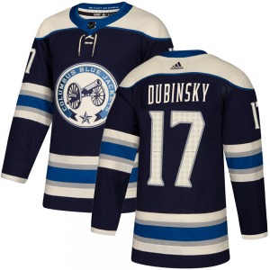 Brandon Dubinsky Columbus Blue Jackets Adidas Authentic Alternate Jersey (Navy)