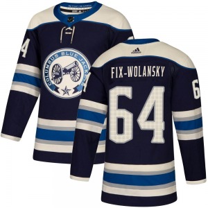 Trey Fix-Wolansky Columbus Blue Jackets Adidas Authentic Alternate Jersey (Navy)