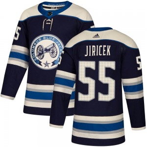 David Jiricek Columbus Blue Jackets Adidas Authentic Alternate Jersey (Navy)