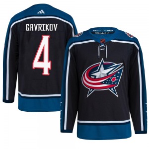 Vladislav Gavrikov Columbus Blue Jackets Adidas Authentic Reverse Retro 2.0 Jersey (Black)