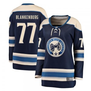 Nick Blankenburg Columbus Blue Jackets Fanatics Branded Women's Breakaway Alternate Jersey (Navy)