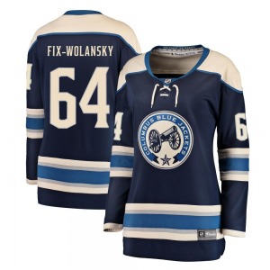 Trey Fix-Wolansky Columbus Blue Jackets Fanatics Branded Women's Breakaway Alternate Jersey (Navy)
