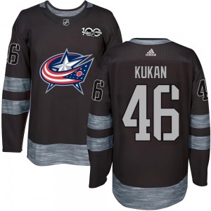 Dean Kukan Columbus Blue Jackets Youth Authentic 1917-2017 100th Anniversary Jersey (Black)
