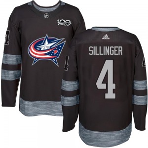 Cole Sillinger Columbus Blue Jackets Youth Authentic 1917-2017 100th Anniversary Jersey (Black)