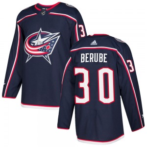 Jean-Francois Berube Columbus Blue Jackets Adidas Youth Authentic Home Jersey (Navy)