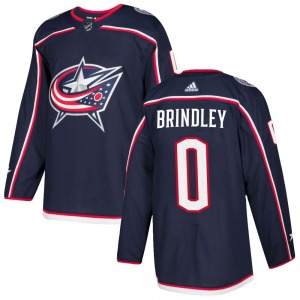 Gavin Brindley Columbus Blue Jackets Adidas Youth Authentic Home Jersey (Navy)