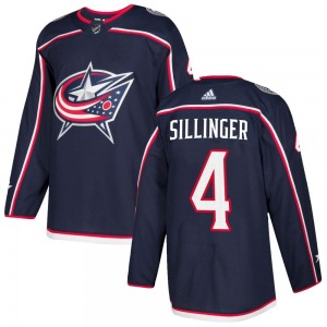 Cole Sillinger Columbus Blue Jackets Adidas Youth Authentic Home Jersey (Navy)