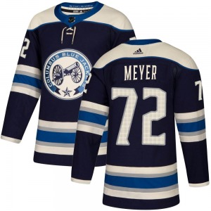 Carson Meyer Columbus Blue Jackets Adidas Youth Authentic Alternate Jersey (Navy)