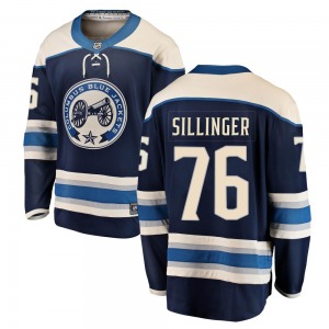 Owen Sillinger Columbus Blue Jackets Fanatics Branded Breakaway Alternate Jersey (Blue)