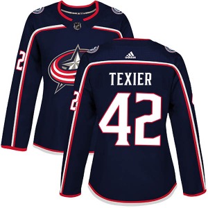 Alexandre Texier Columbus Blue Jackets Adidas Women's Authentic Home Jersey (Navy)
