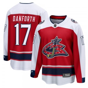 Justin Danforth Columbus Blue Jackets Fanatics Branded Youth Breakaway 2020/21 Special Edition Jersey (Red)