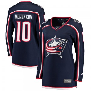 Dmitri Voronkov Columbus Blue Jackets Fanatics Branded Women's Breakaway Home Jersey (Navy)