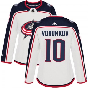 Dmitri Voronkov Columbus Blue Jackets Adidas Women's Authentic Away Jersey (White)